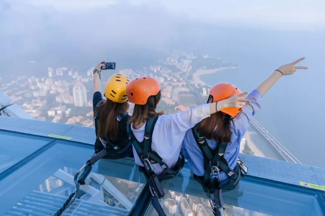 高空看厦门岛全景,厦门空中风景