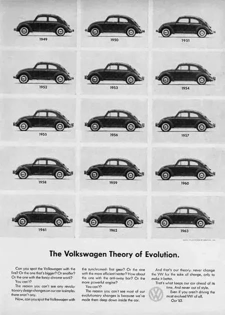 甲壳虫停产广告,甲壳虫经典广告语