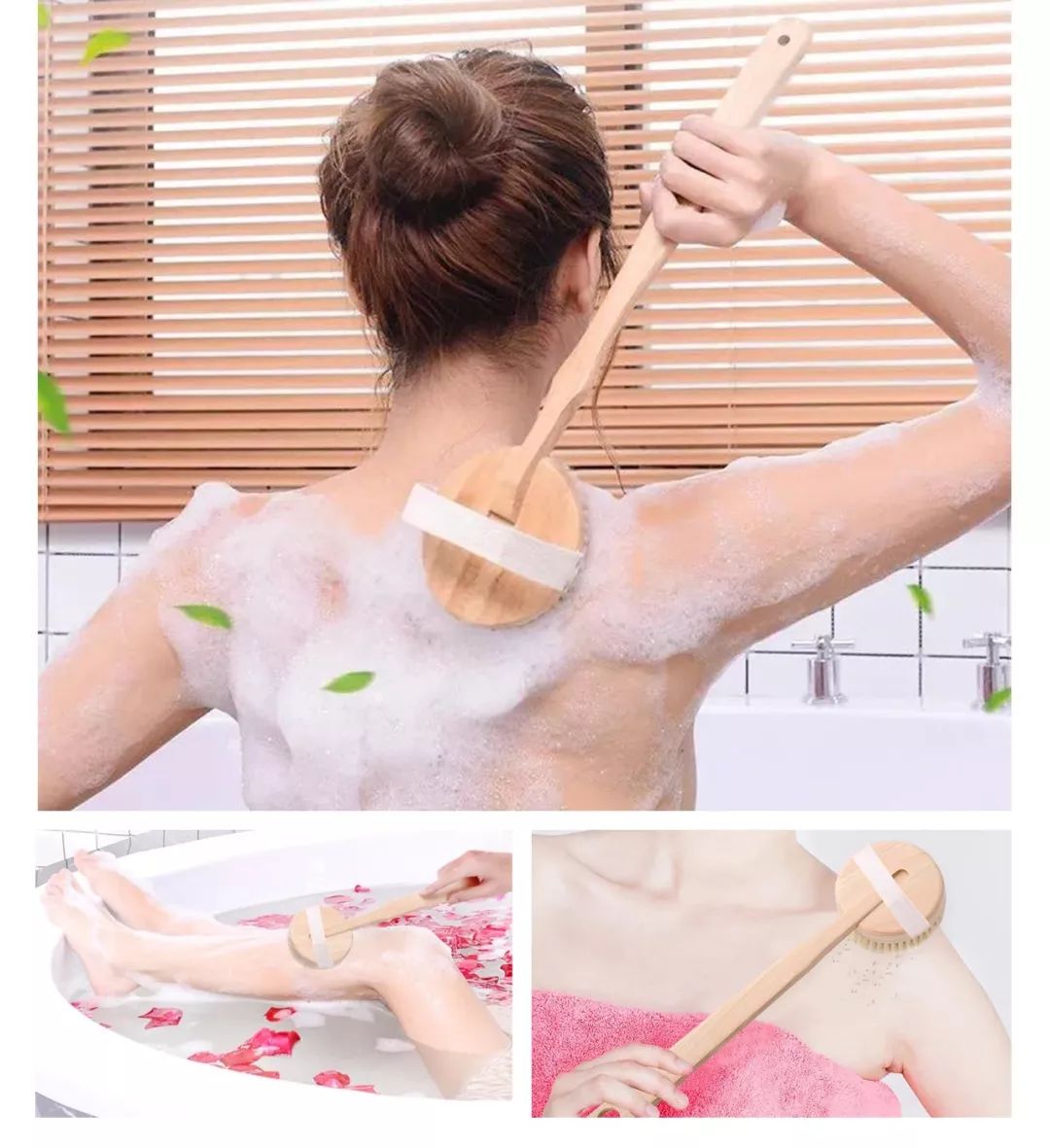 团购|搓背再也不求人！风靡日本的弧形浴刷，轻轻一搓10年污垢刷出来