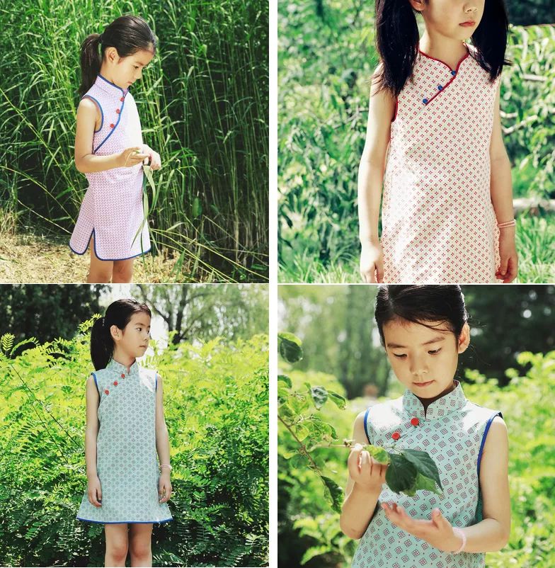 夏季改良中国风童装,改良版中式童装