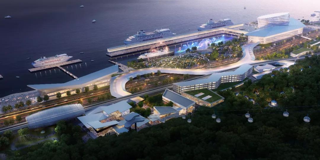 南京紫东栖霞山邮轮母港,紫东邮轮港规划图