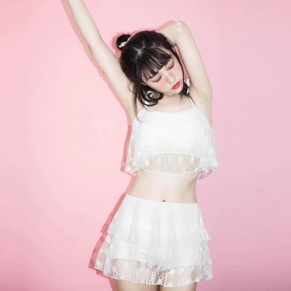 泳池泳衣超薄款,日本蕾丝款泳衣