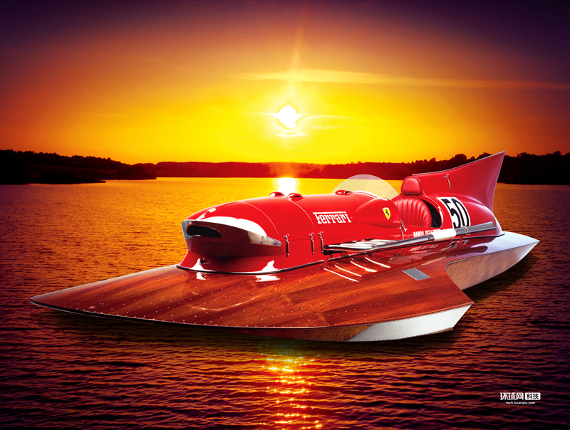 国外经典法拉利跑车翻新,翻新快艇发动机