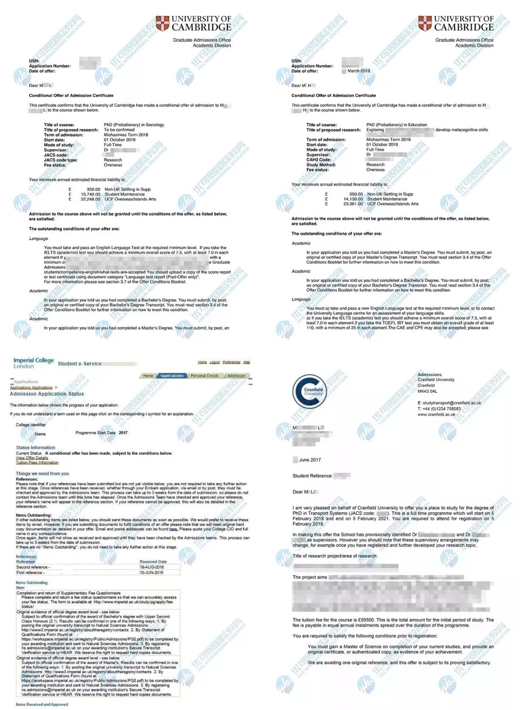 剑桥博士offer录取率,深扒中大奖的结果