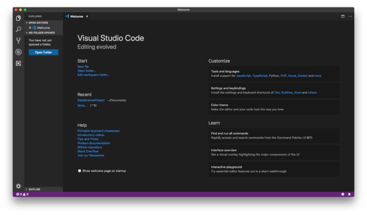 使用VisualStudio和python设置自己的数据科学工作区