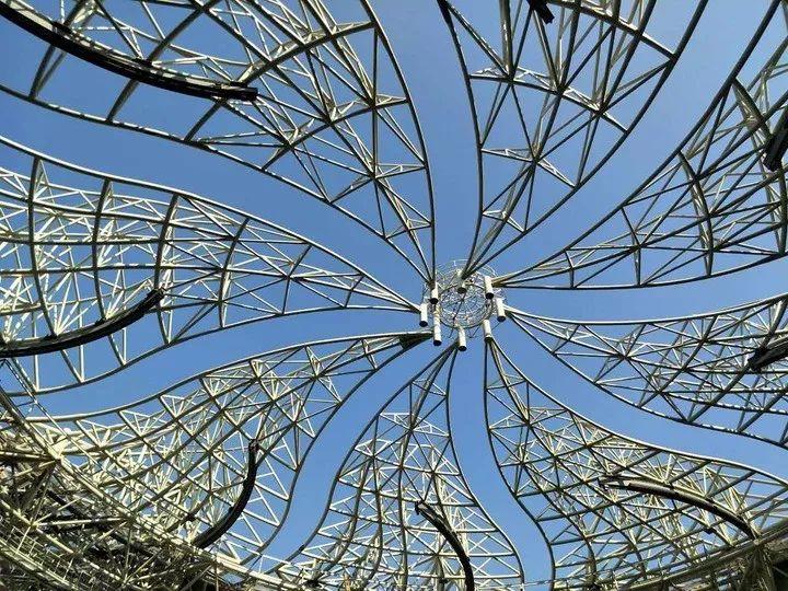 耗资11亿、重达1280吨、40米高空上的“莲花”建筑开花了！网友：扑面而来的中国风