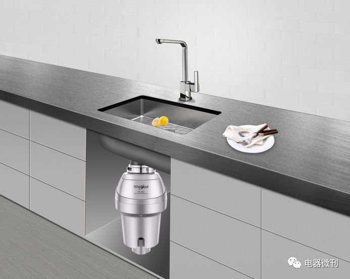 厨房垃圾处理器又智能又环保,清理食物垃圾处理器