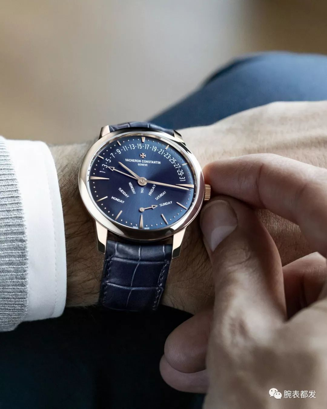 江诗丹顿金钻石手动上弦超薄女表,复杂手表