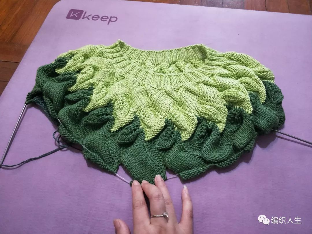 马海毛毛衣十三针编织花样图解,白桦编织衣服袖子收针