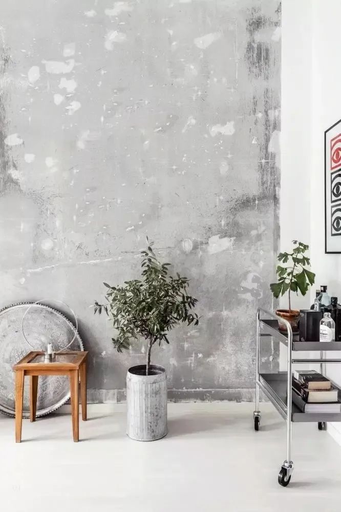 一面水泥墙惊艳了整个院子,水泥墙中式风格