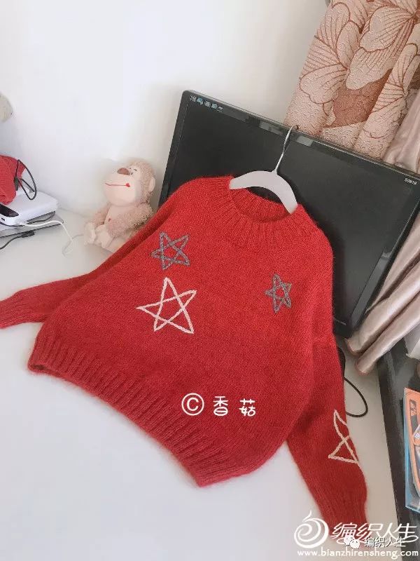 7岁女孩套头毛衣满天星编织教程,26支羊绒3股宝宝套头毛衣编织方法