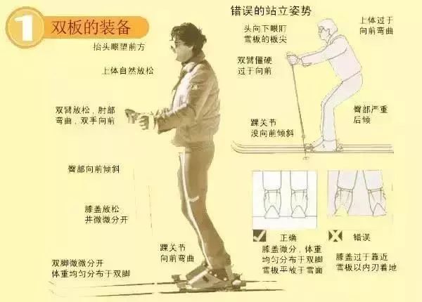 滑雪技巧双板单板,滑雪简单招数