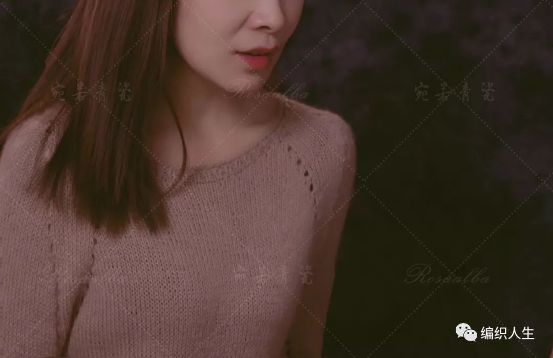 云朗粗针织女士棒针羊毛绞花毛衣,女生套头棒针粗线花线毛衣教程