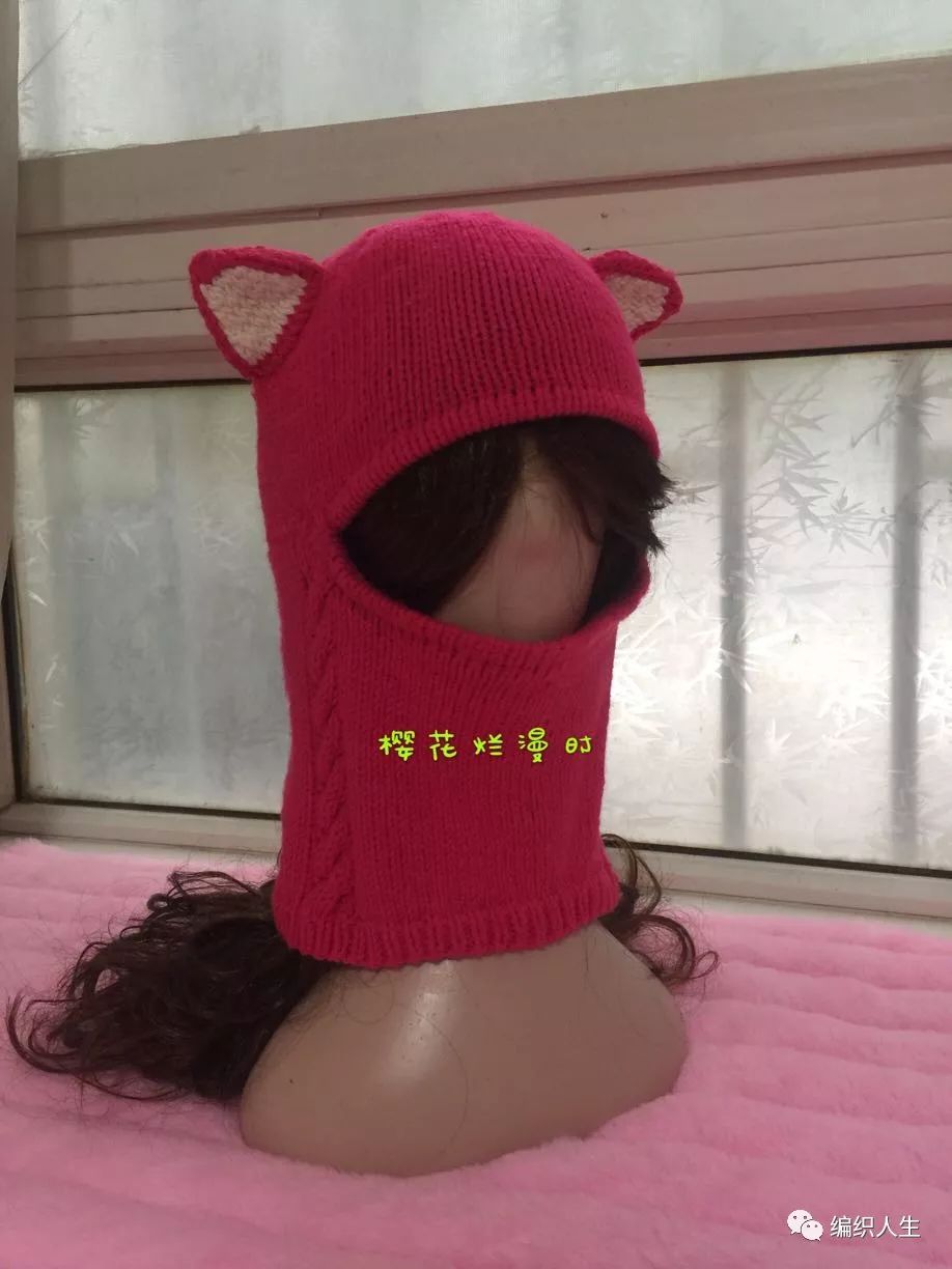 儿童加厚针织毛线帽围脖,冬天毛线帽子围脖的教程