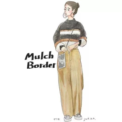 18套优雅又时髦的手绘穿搭,日本穿搭手绘秋冬