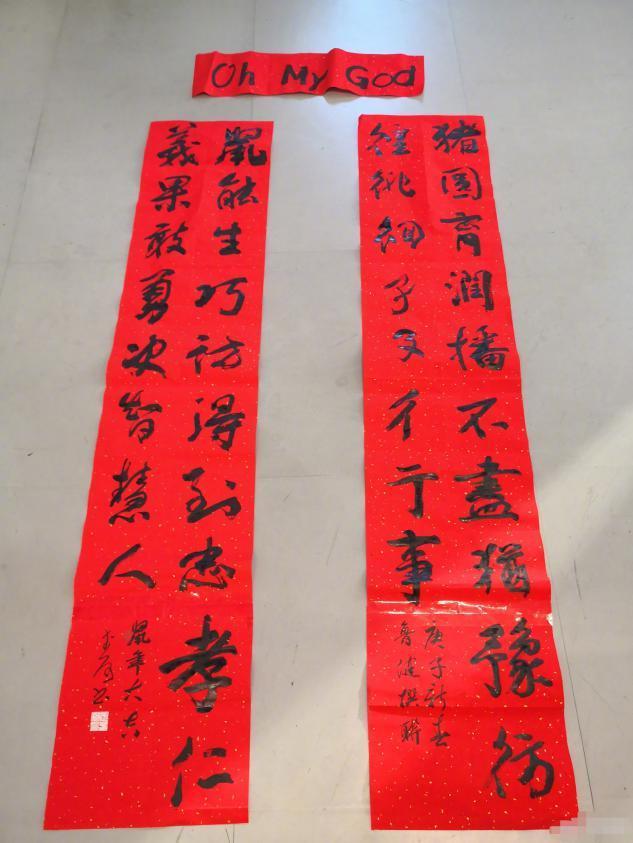 鲁健女主播春联,鲁健晒春联