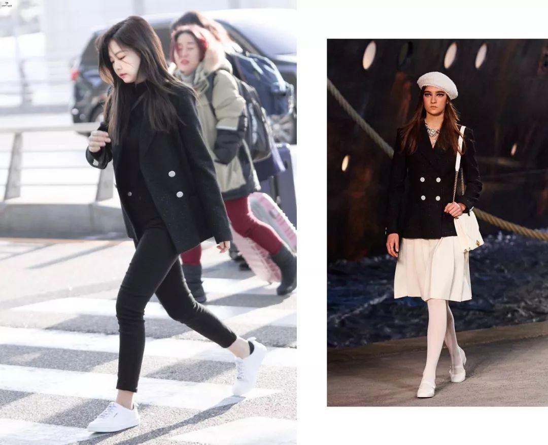 两位TOP女偶像的搭配抄袭事件