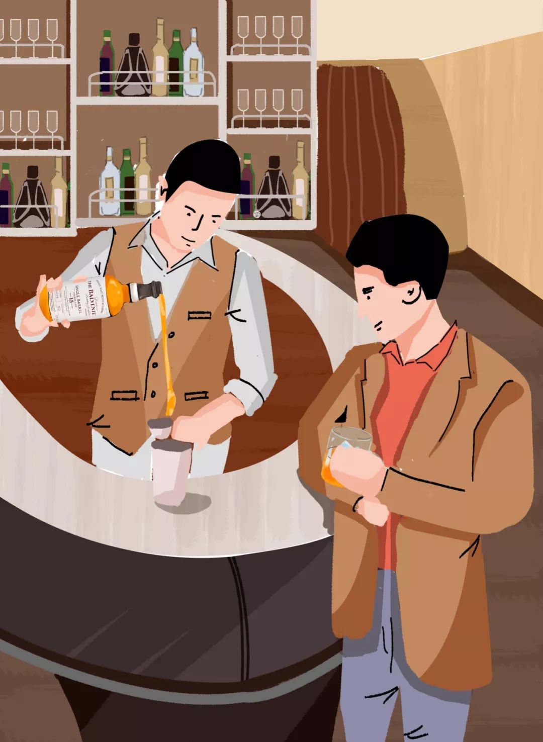 《中产出差微醺流程图》