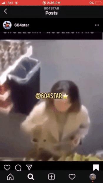 一名女子在超市吐口水,女子向监控吐口水