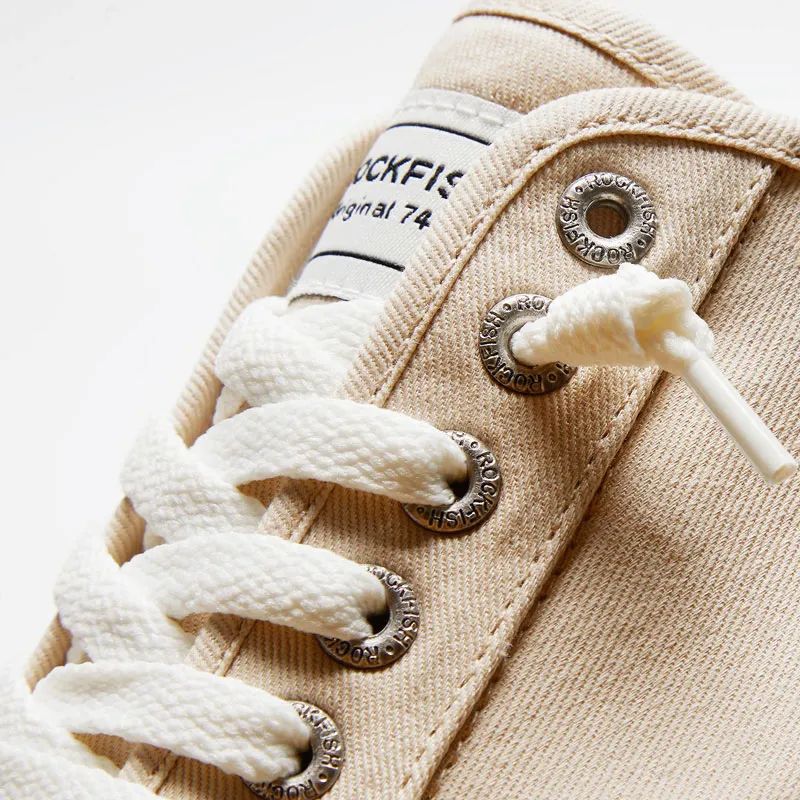 英国的小白鞋,帆布不系鞋带小白鞋