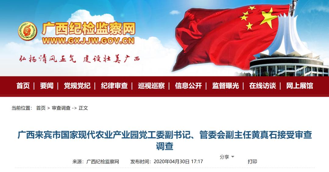审查调查广西纪检监察网,中纪委调研广西反馈问题