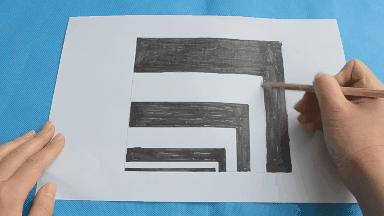一张a4纸一张铅笔就能画出立体画,用一支铅笔就能画出来的立体画