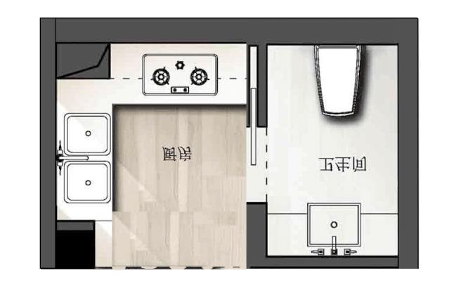 40平蜗居家装效果图,小户型卧室房间放浴缸设计