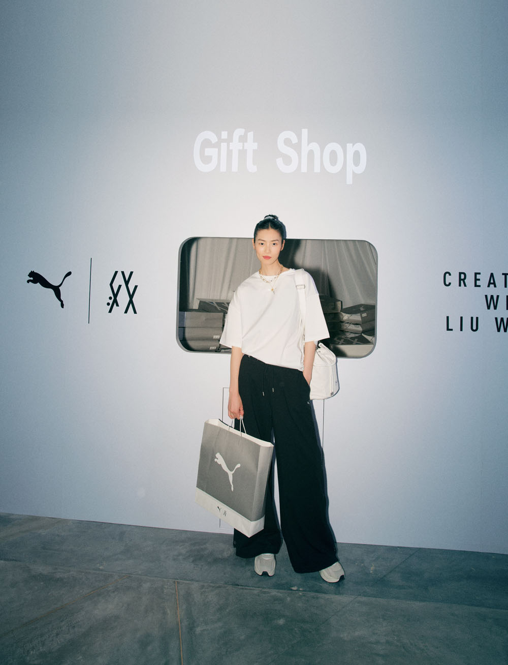 彪马刘雯联名同款卫衣,刘雯puma活动