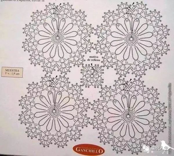 花涧溪：女士夏季钩针套头拼花连衣裙（有编织图解）