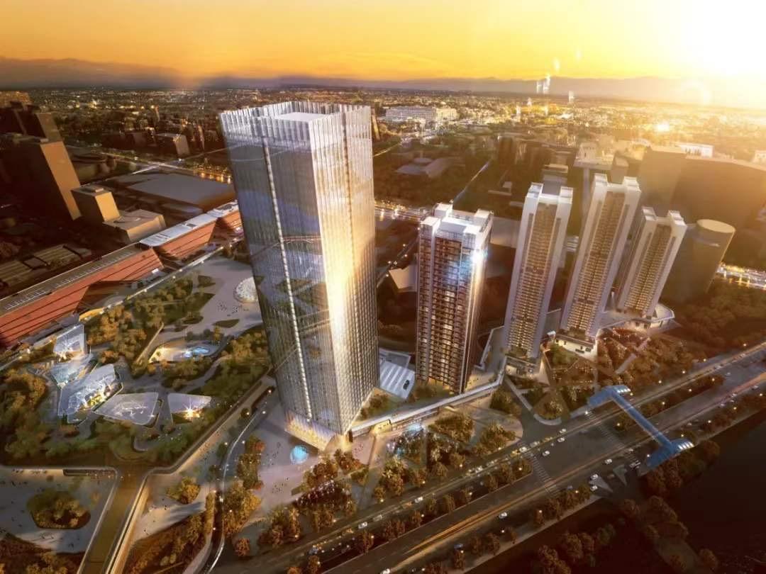 登上城市之眼近瞰东进远见未来,东进时代中心地标