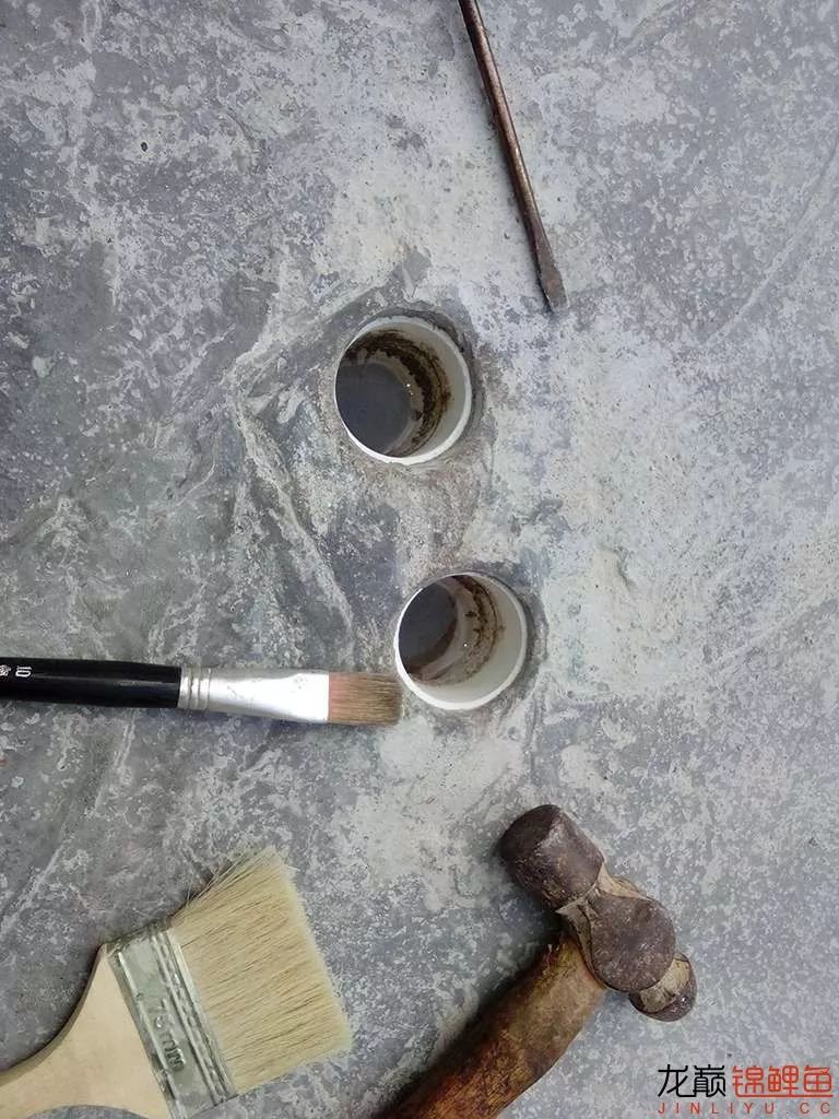 锦鲤池建造施工过程,楼顶怎么施工建锦鲤池