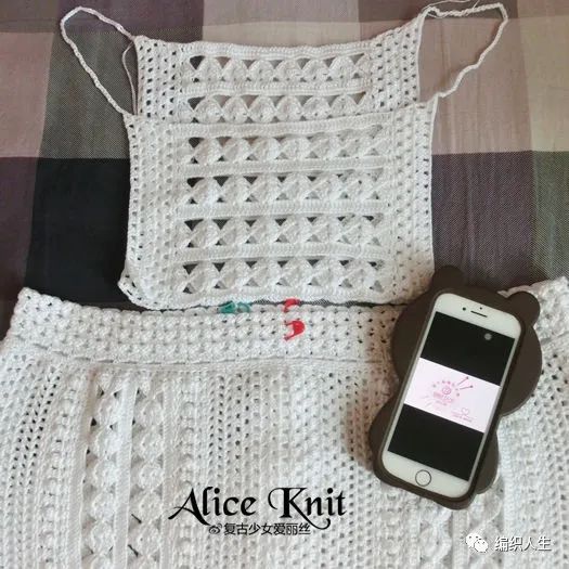 步月秋水图解,宽松马海毛连衣裙编织图解