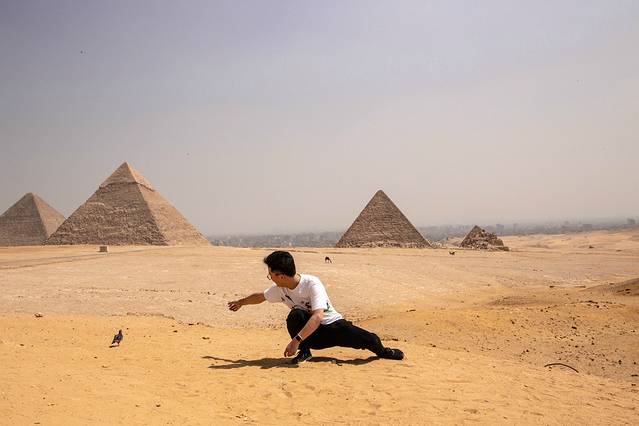 手绘埃及沙与海中的奇迹，我的流浪者之歌