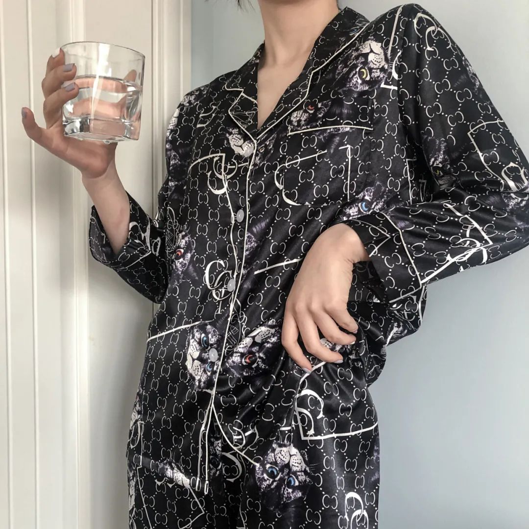 高档可爱甜美ins风纯棉睡衣,天丝棉轻奢短袖睡衣