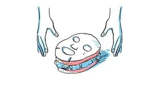 三明治敷面膜的方法,三明治敷面膜法