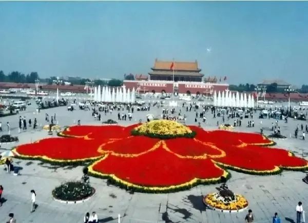 天安门广场花坛里的美景,有一种美叫天安门广场国庆花坛