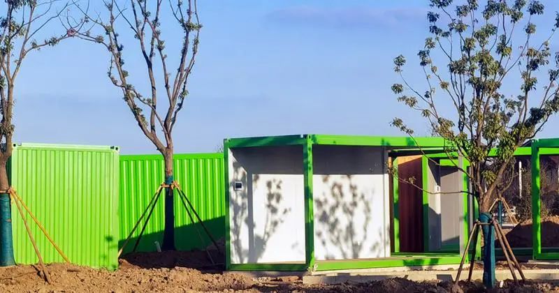 【提示】两棵“大树”迎宾！花博园主入口大门钢结构吊装完成