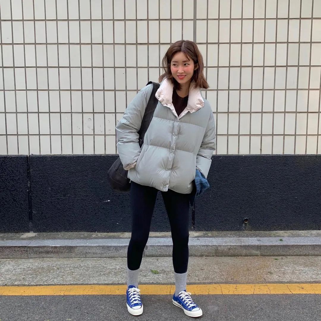 潮韩穿搭女,韩国明星秋装穿搭