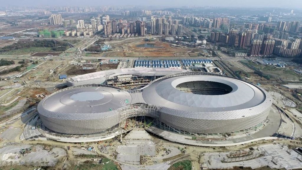 成都第二座专业足球场竣工在即 预计7月底交付使用