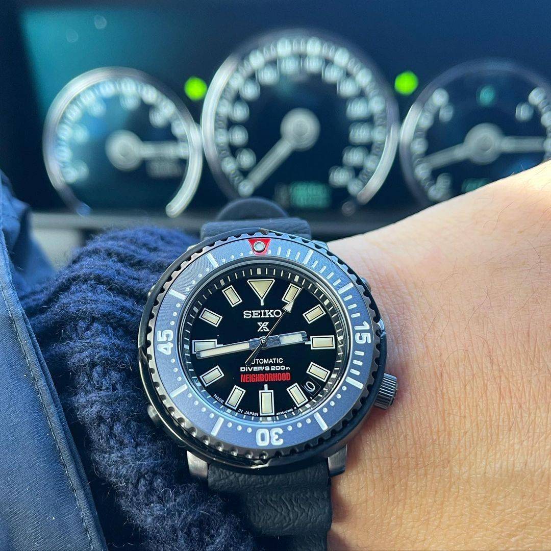 seiko精工5号绿水鬼机械表,seiko2021联名新表