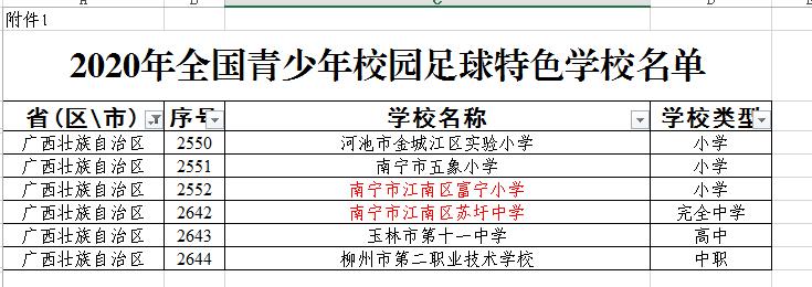 江南区初中足球排名,全国校园足球特色学校有哪些大学