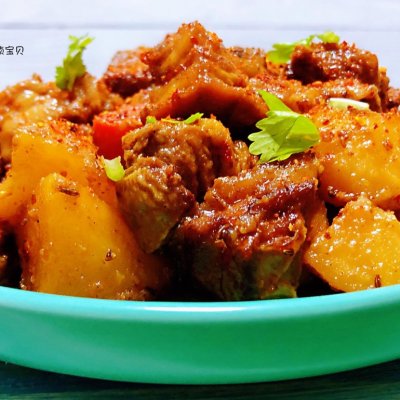 红烧羊肉前腿最好吃的做法,老东北美食红烧羊肉的做法