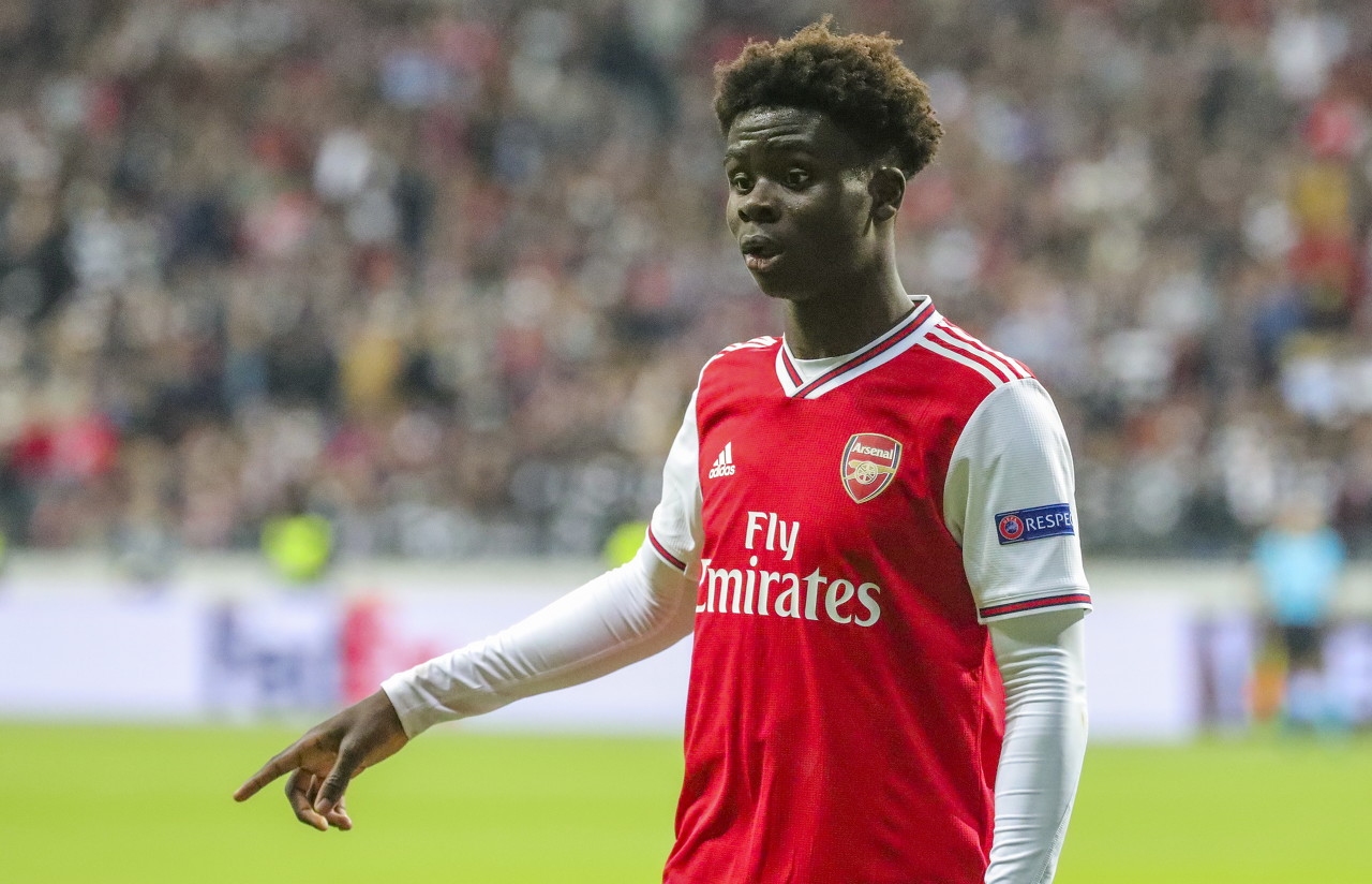 萨卡从左后卫到右边锋,萨卡司职左边锋