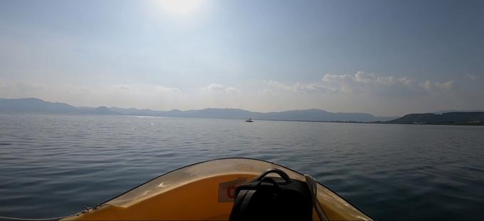 2001年抚仙湖水下古城真实视频,罕见的湖泊风光摄影