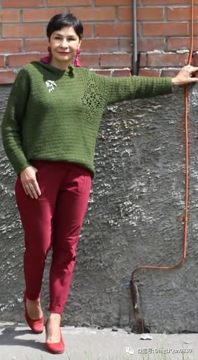 中老年人女冬季针织衫教程,针织中老年女装新款