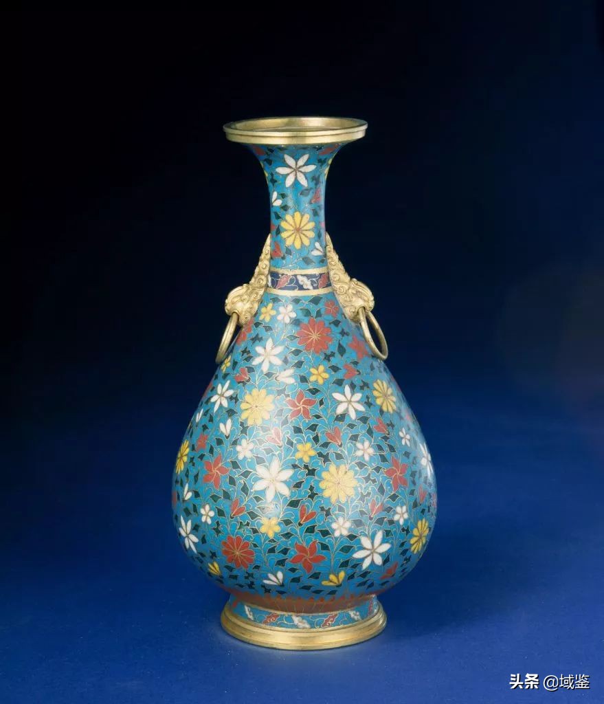 大清乾隆年制景泰蓝宫廷人物花瓶,北京金氏宫廷景泰蓝工艺品制作