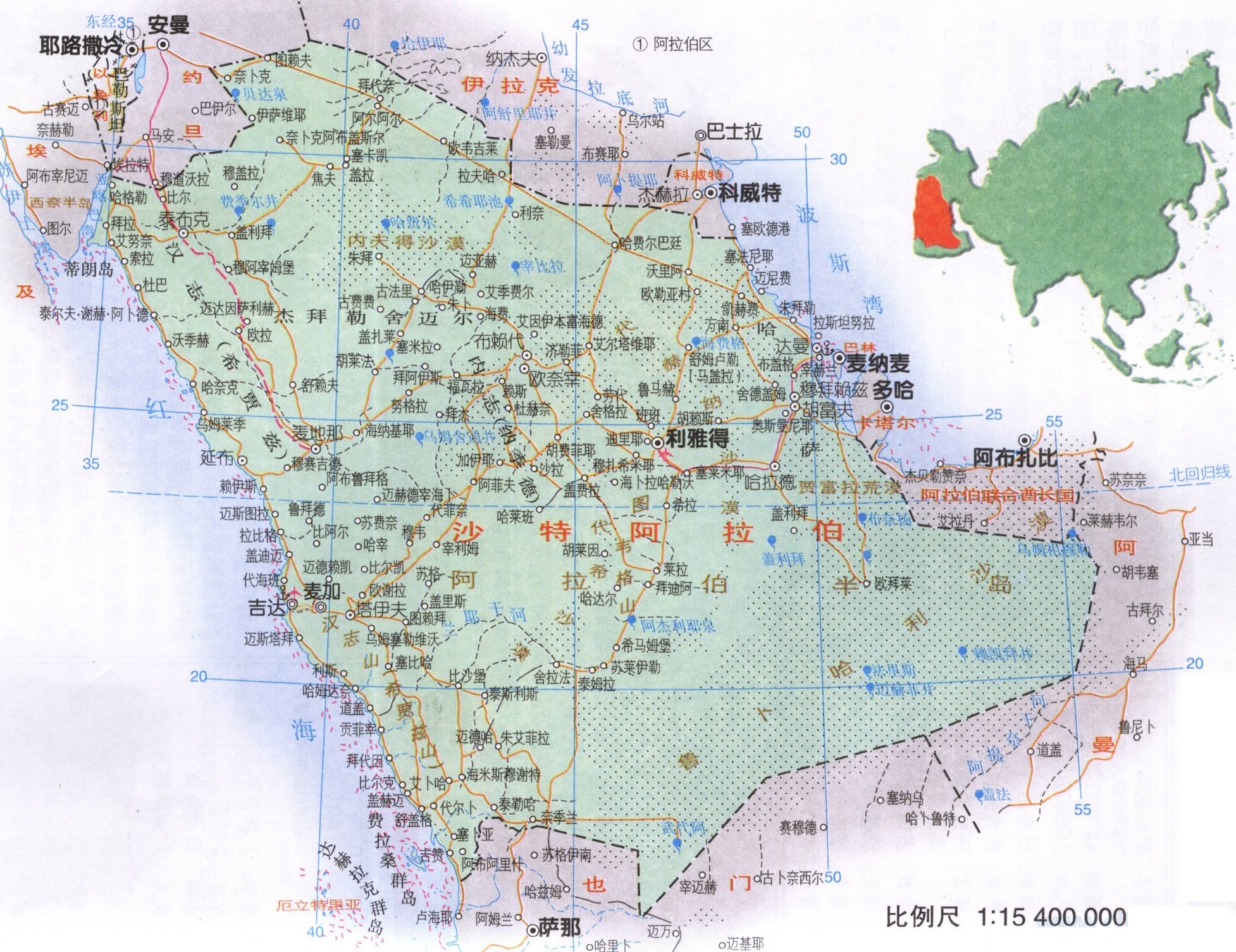 沙特阿拉伯沙漠里的石油,沙特阿拉伯荒漠有什么