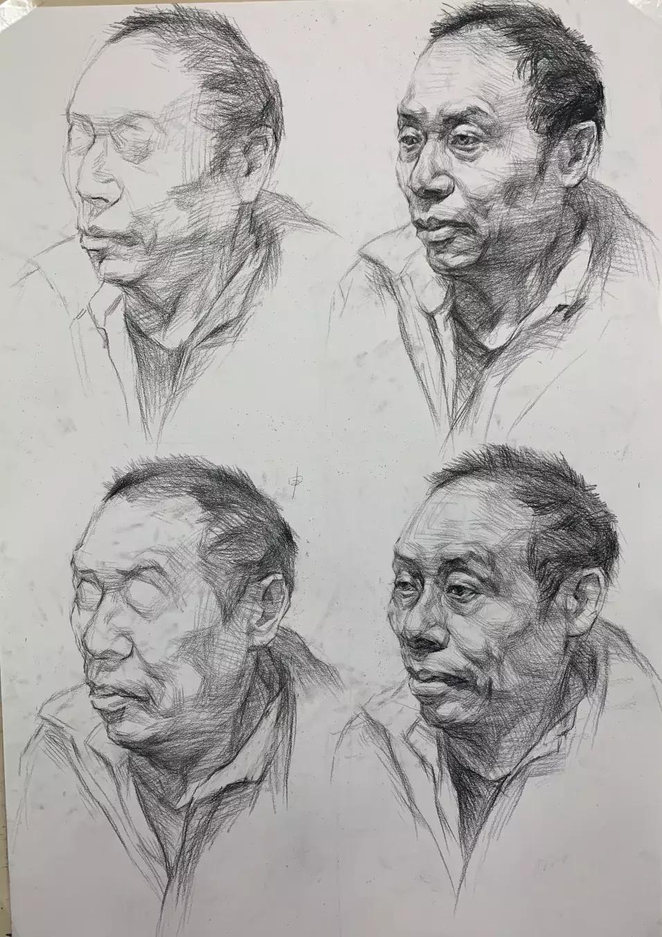 素描头像作画步骤,素描人物头像步骤图