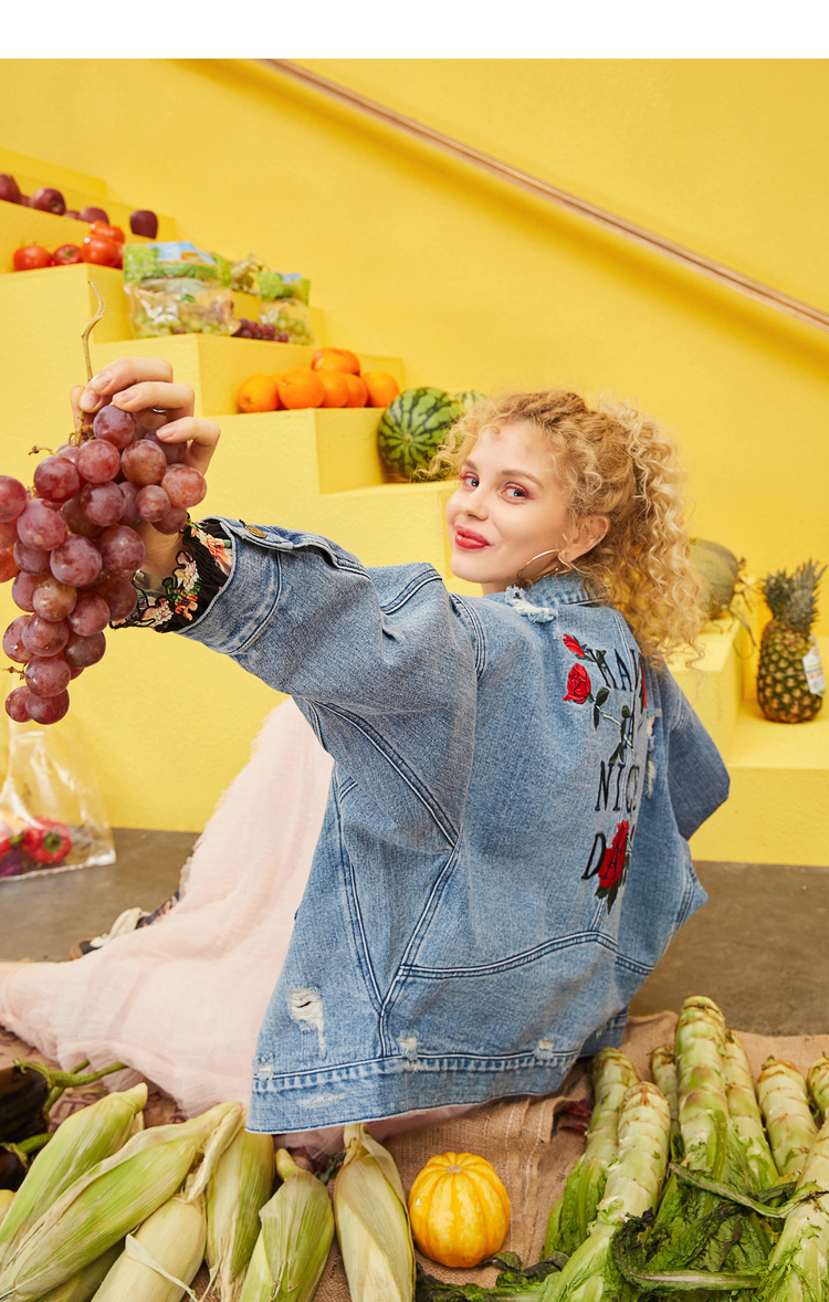 高端轻奢牛仔外套妖精的口袋,小众牛仔外套测评