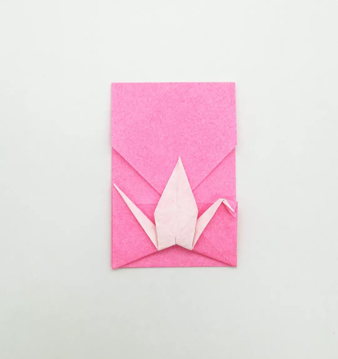 千纸鹤信封的折法简单慢动作,迷你千纸鹤的折法